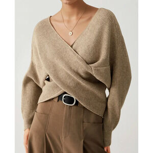 Womens La Flor Seoul Crossbody Cropped Knit Sweater One Size No Tag (M)